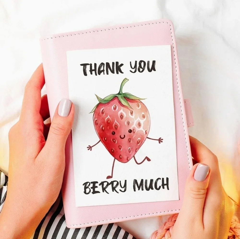▪️8 piece Funny Thank You Cards wtih Envelopes + 8 thank you stickers  ✨️